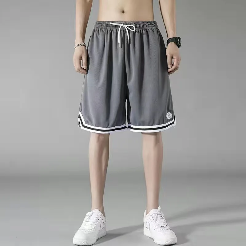Pantaloni da spiaggia in seta di ghiaccio sportiva da uomo taglie forti Qui Dry Lunghezza cinque quarti Capispalla estivo casual Gioventù Sle attivo