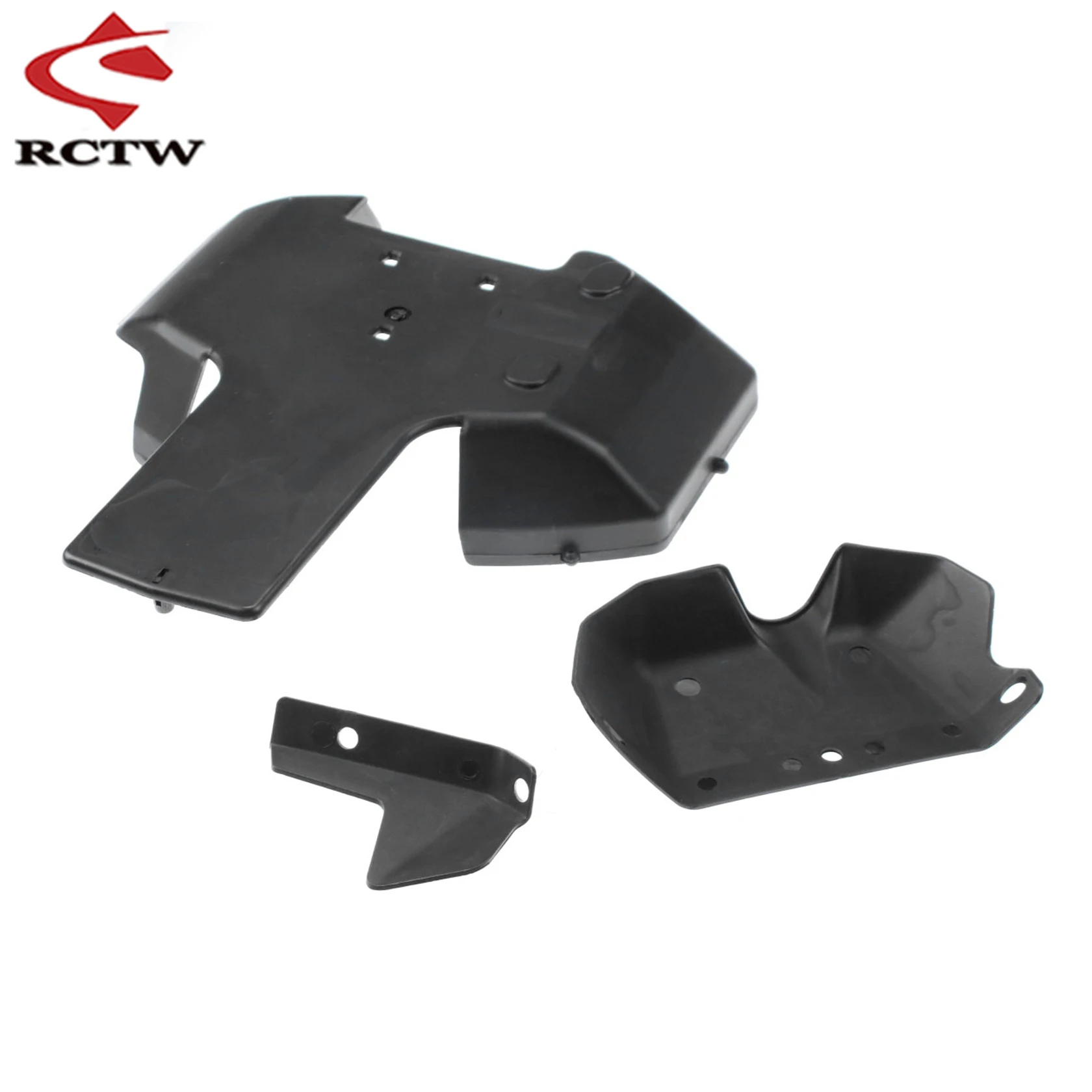 Kit de placa de chassi de proteção inferior de carro Rc para peças de caminhão 1/5 HPI ROFUN BAHA KM ROVAN BAJA 5B 5T 5SC