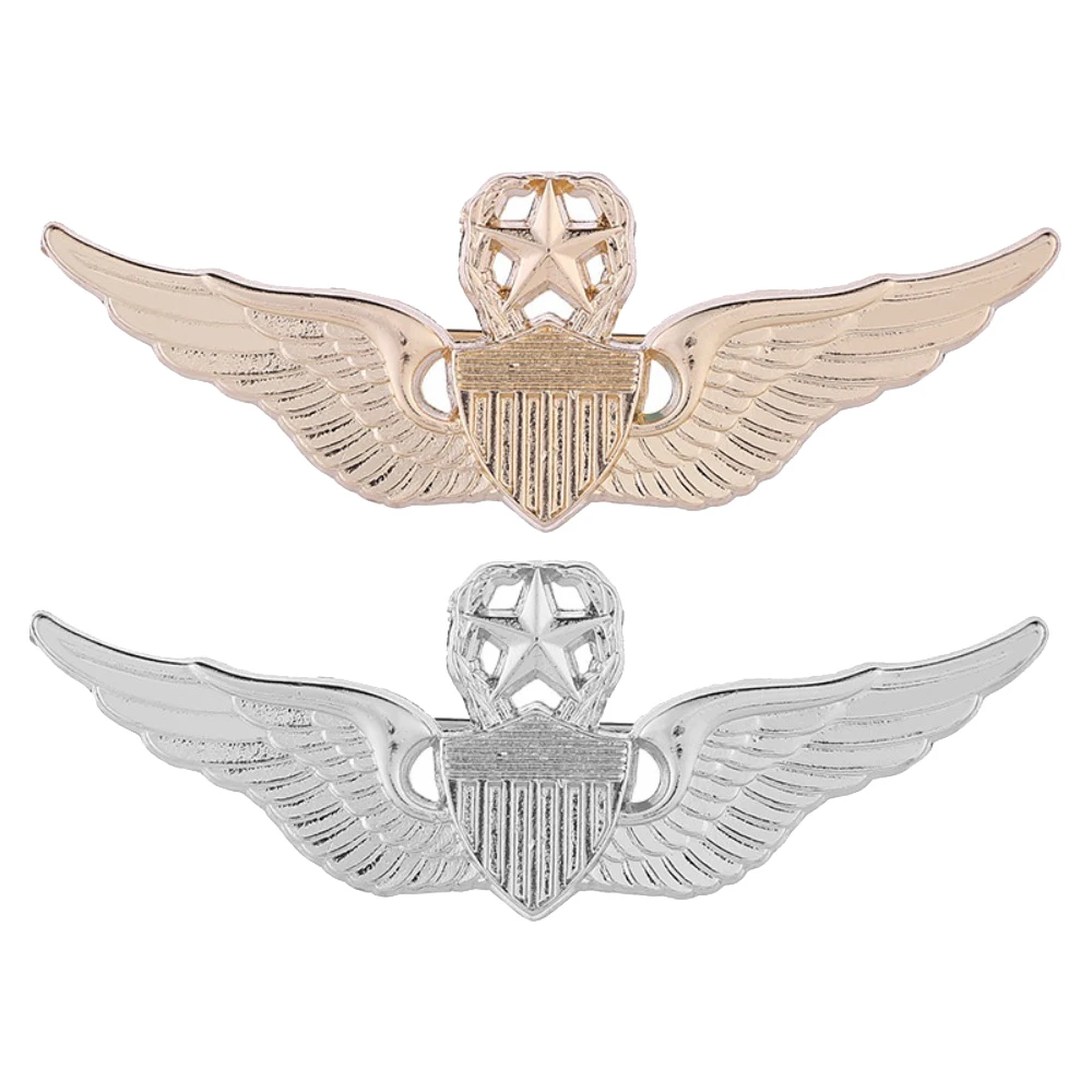 1pc U.S. Air Force Insignia Pentagram Wings Brooch Lapel Hat Pin