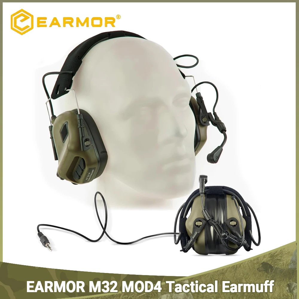 Electronic Shooting Earmuffs EARMOR M32 Tactical Sound Amplification Headset Ear Protection Anti-noise Ear Muff Outdoor Sports