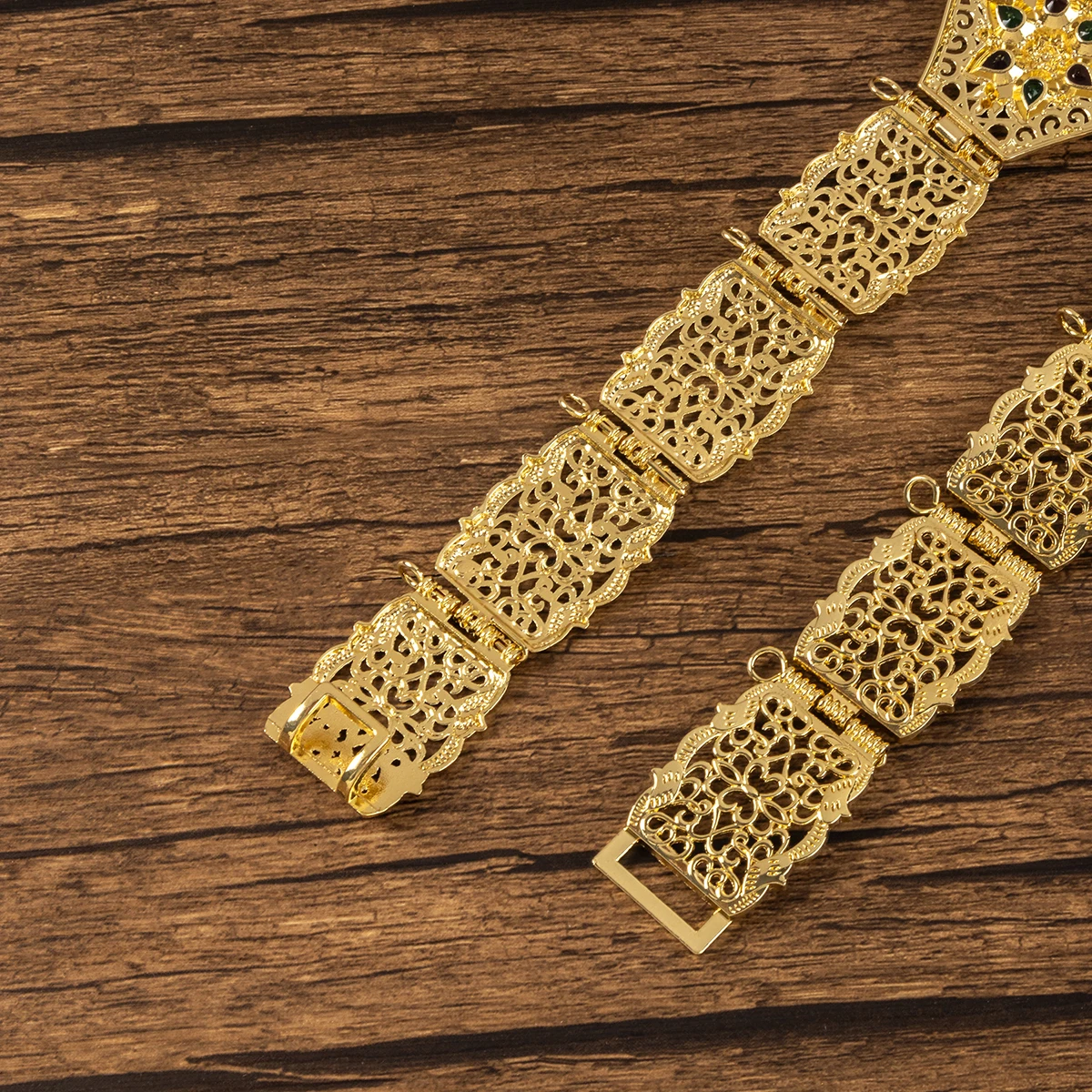 Luxury Vintage Metal Caucasian Ethnic Style Women'S Body Jewelry Length Adjustable Wedding Dress Waist Chain Arabian Bridal Belt image 5
