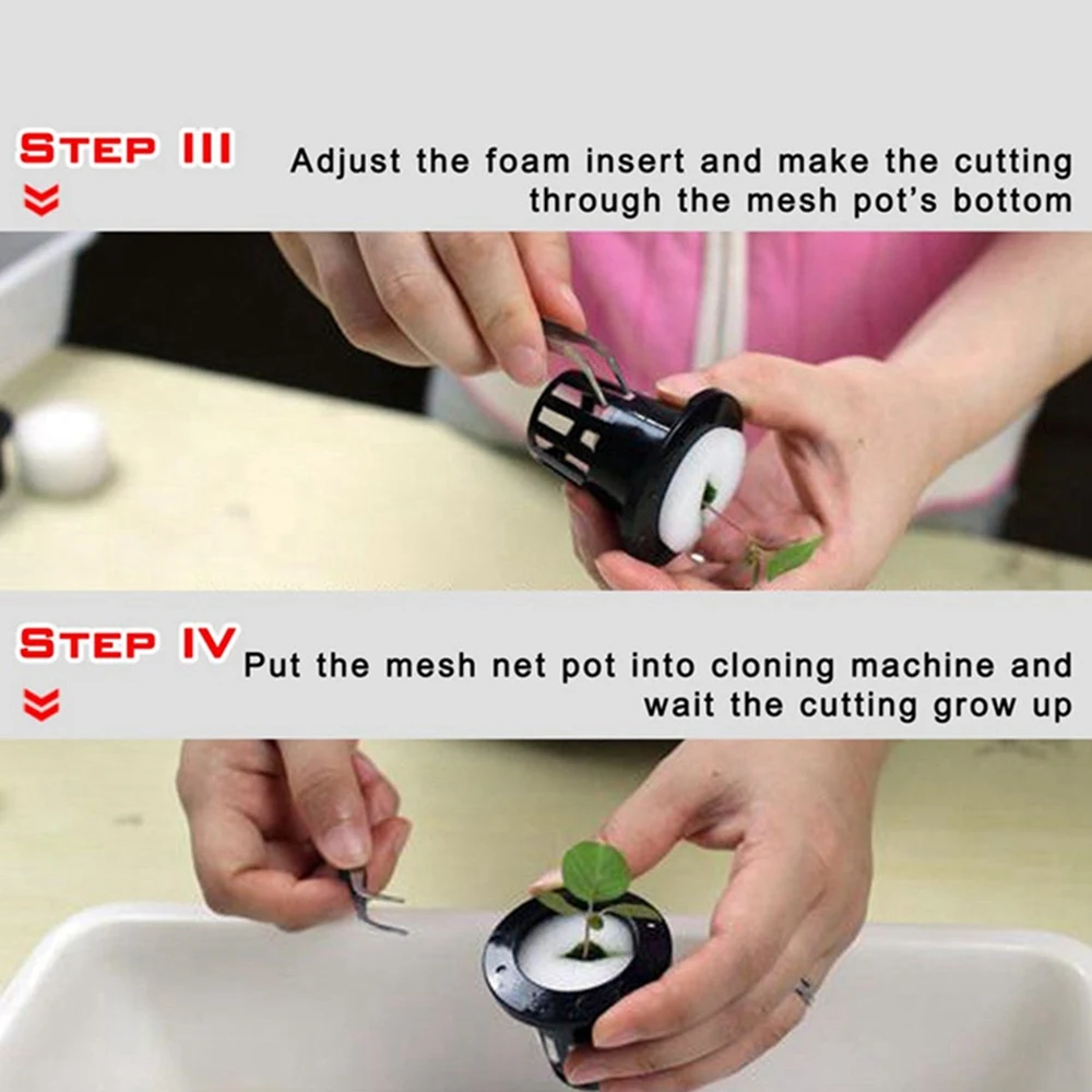 A19F-100Pcs/Set Hydroponic Gardening Plant Tools Planted Sponge Vegetable Cultivation System 44X30mm