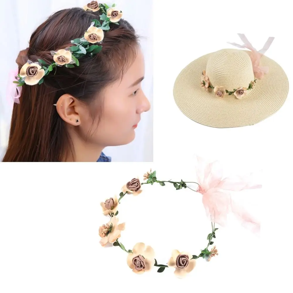 

Hairbands Beach Hat Wreath Hair Band Hair Accessories Headpiece Headbands Hair Jewelry Party Decor Head Hoop Summer