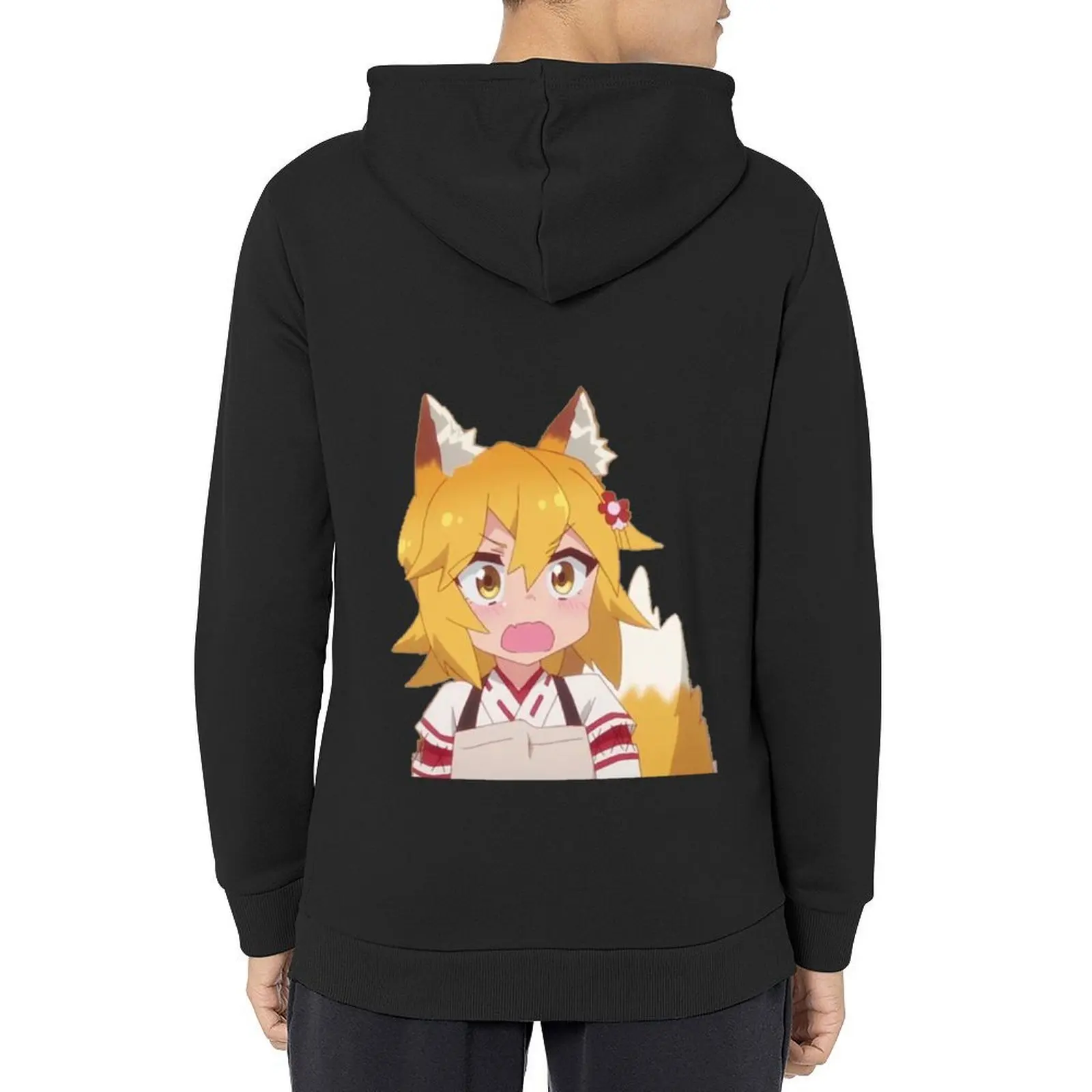 Senko-san Shocked Design Толстовка с капюшоном для мужчин зимняя одежда осенние новинки мужская одежда толстовки для мужчин