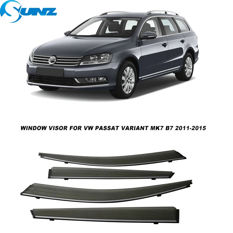 Window Visor Vent Shades  For VW Passat Variant MK7 B7 2011 2012 2013 2014 2015 Car Side Window Vent Visor Sun Rain Deflector