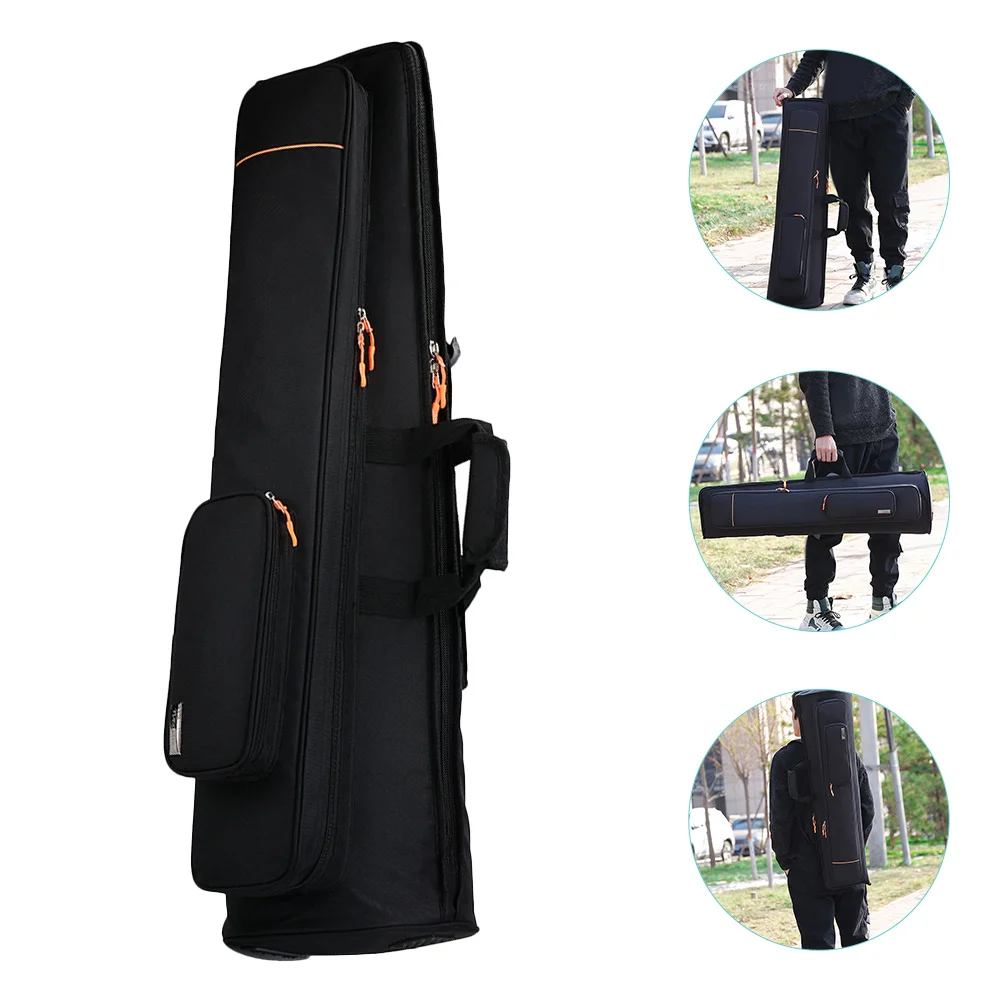 Instrument Bag Trombone Cases French Horn for Bass Flute Accessories Black Soft Large