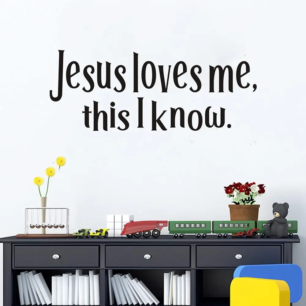 

Wall Decals, Wall Stickers for Kids, Quotes Inspirational Boys Girls Baby Children's Toddlers, Playroom Nursery Church God F