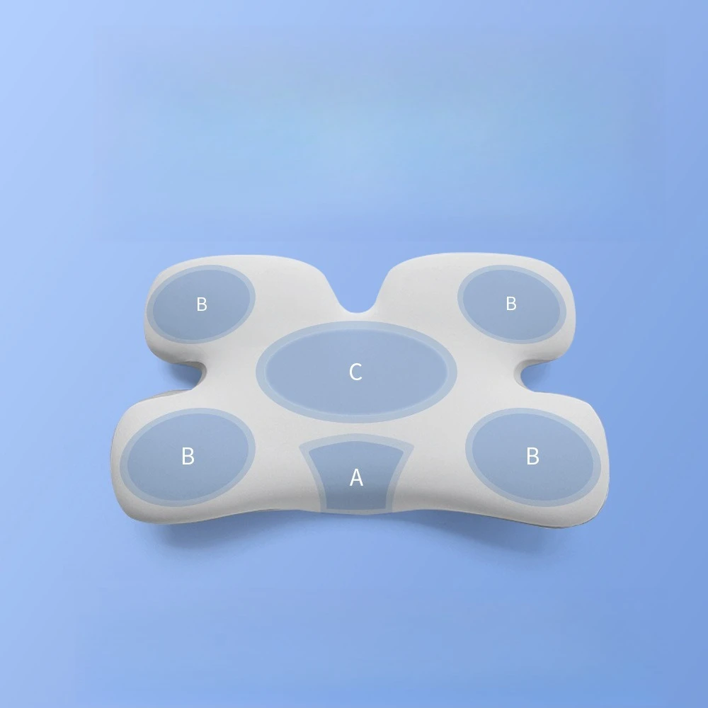 Memory Foam Horn Pillow-Ergonomic Cervical Support for Side Sleepers Slow Rebound Pillow with Shoulder Relief&Sleep Orthopedic