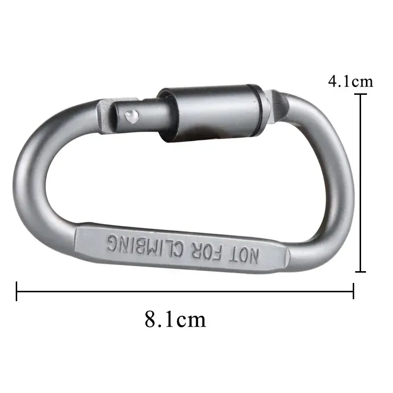 4PCS Carabiner Set For Key Camping Survival EDC Outdoor Keychain Clip Alloy Aluminum Tactical Caribiner Hook Karabiners image 6