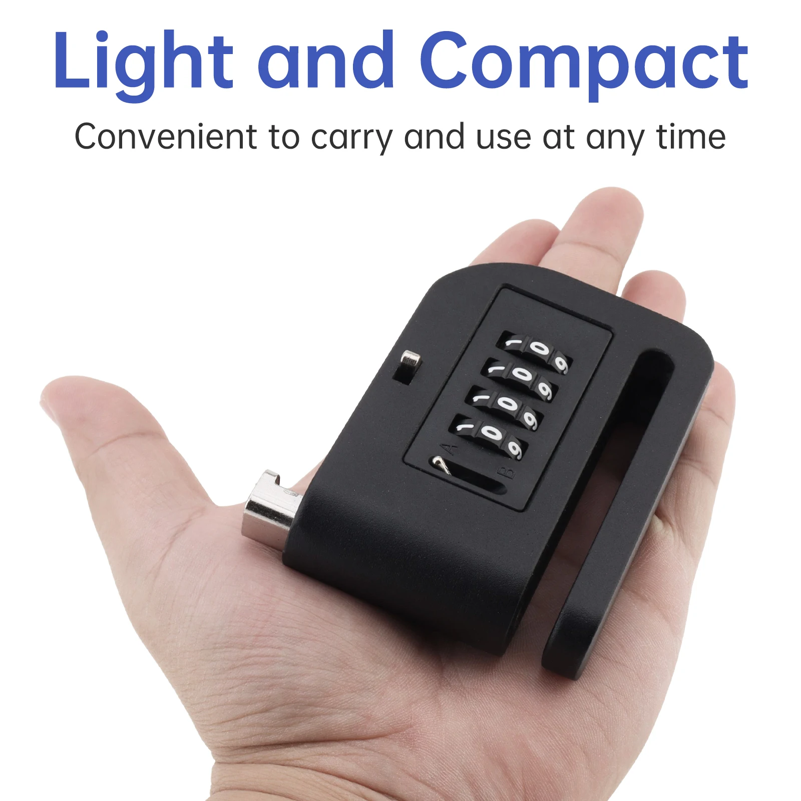 Portable Security Anti Theft Disc Brake Lock for Motorcycle Scooter Dirt Pit Bike E-Bike Bicycle 4 Digit Passcode Rotor Lock - Image 4