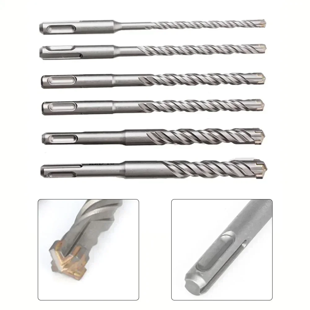 1pc 160mm Concrete Drill Bit Cross Tips 4 Cutters Double Auger Hammer Wall Brick Block Electric Hammer Masonry Bit