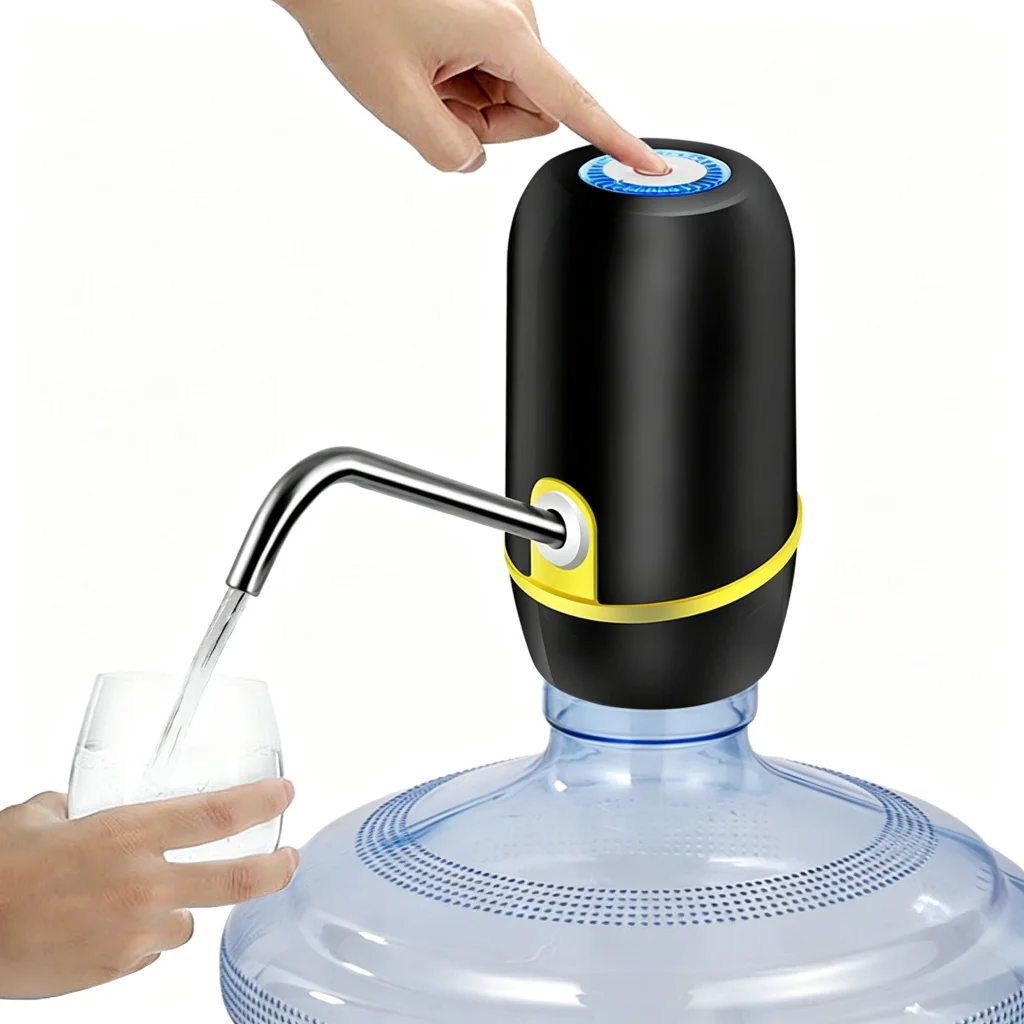 Mini Electric Water Gallon Pump Dispenser For Bottles Carboy Garrafon 4.5-19L 20 Liters Camping Extractor USB Adapter Tap