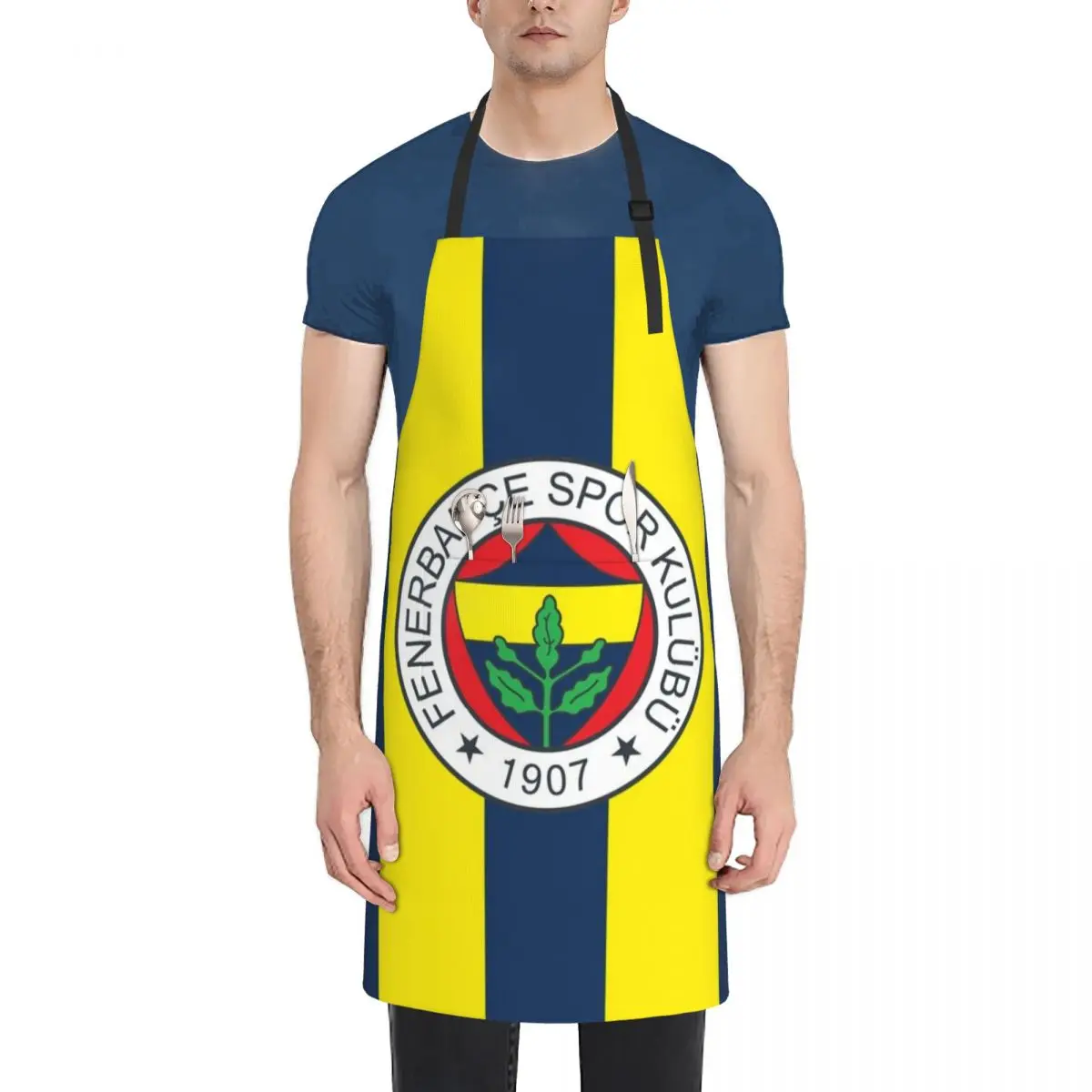 

fenerbahce 1907 Apron Waterproof Kitchen Woman Men kitchen Salon Chef Uniform For Men Apron