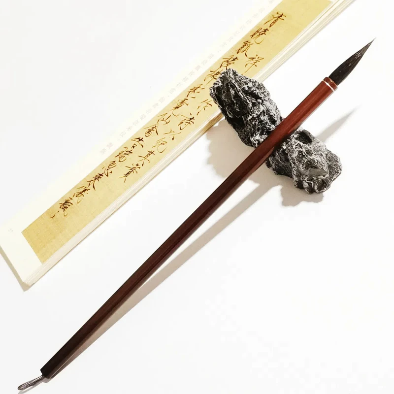 Multiple Hair Slender Gold Brush Rabbit Hair Small Regular Script Running Cursive Script Brush Chinese Painting Line Drawing Pen