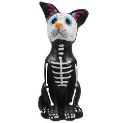 Ornaments Statue Halloween Party Toys Child Decor Figurines 1400X630X620CM Resin Day of The Dead Cat Decorative