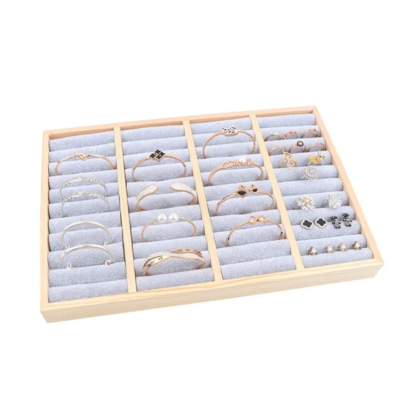 

Wood 40 Cell Bracelet Jewelry Box Display Tray Drawer Storage Jewellery Holder For Ring Earrings Organizer