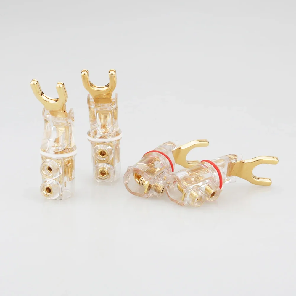 4 قطعة SY1524 WBT نمط Hifi الصوت Y المجرف موصل التوصيل محطة التوصيل لكابل مكبر الصوت