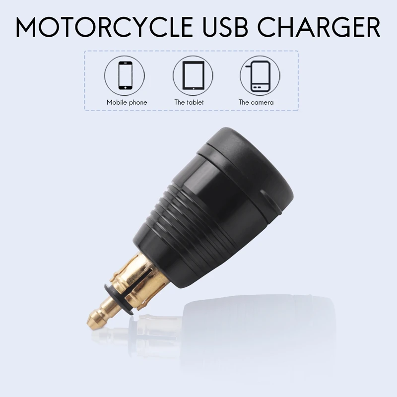 Motorcycle DIN Plug Waterproof Charger to QC3.0 USB Charger & Type C 30W Power Delivery Adapter Socket-BTFL