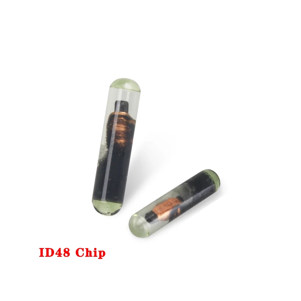 KEYYOU 1PCS Transponder Car Key Chip ID4C ID13 ID8E 4D60 ID48 Glass Chip ID48 ID13 ID4C ID8E 4D60 Key Programmer Chip