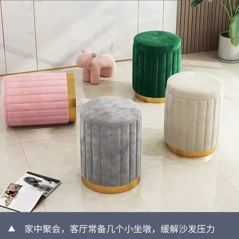 Light luxury Makeup round stools bedroom internet red storage boards sofas dressing tables small makeup storage chairs