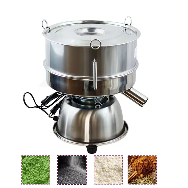 

40cm Stainless steel food electric Vibrating sieveing machine，powder sieving machine, filtration and separation screen