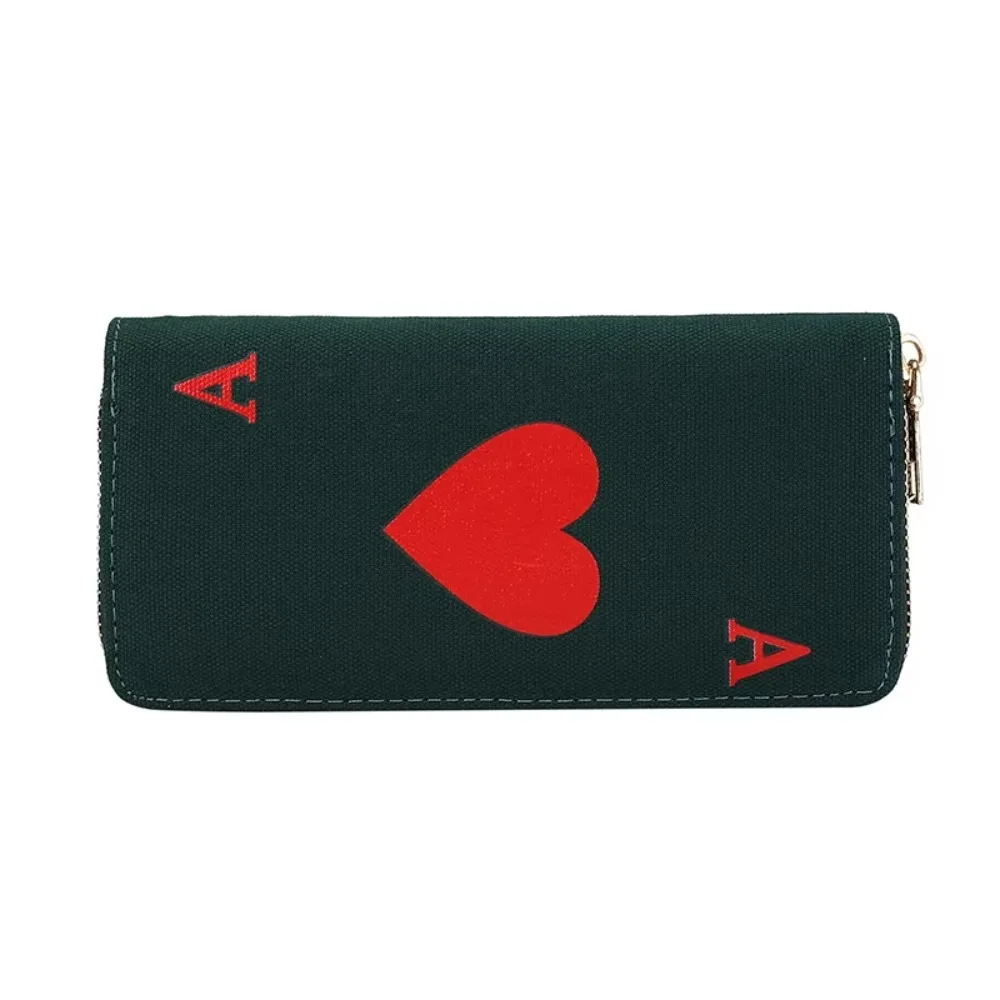

Fashion Handbags Women Wallet Multi Card Large Capacity Coin Purse Red Heart Long Wallet Ladies