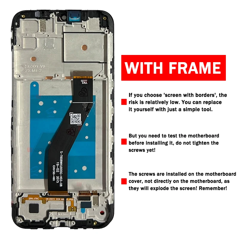 Test For Motorola Moto E6i LCD Display Touch Screen Digitizer Panel Assembly Replacement For Moto E6i LCD XT2053-5 Screen