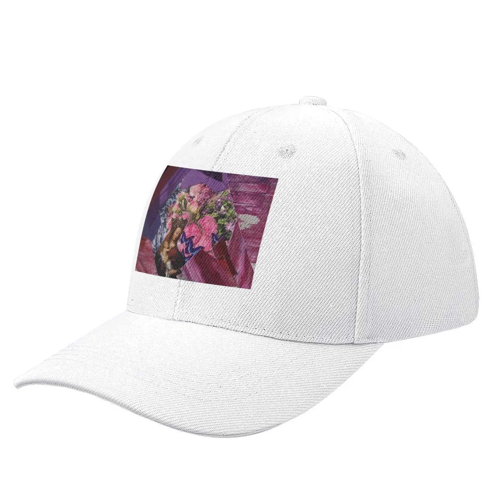 Purple Floral Collage Baseball Cap hiking hat Trucker Cap Visor Trucker Hat Elegant Women's Hats Men's