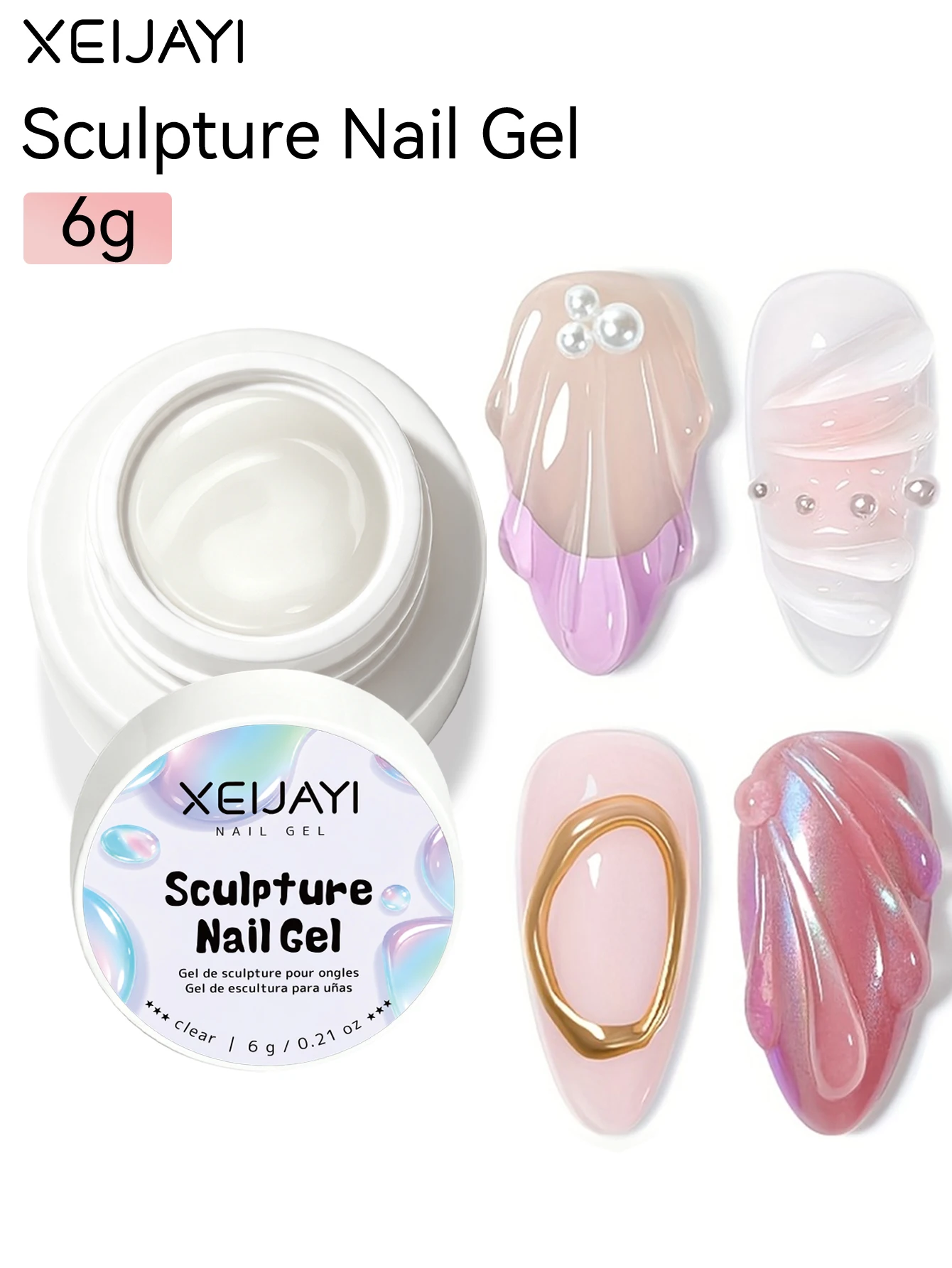 1 Stück Sclpture Nagelgel für Nail Art Malerei UV/LED Zeichnung Spider Gel Nail Art DIY Gel Farbdesign Punkt-zu-Linie-Zeichnung