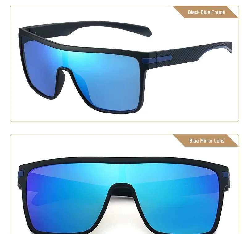 CRIXALIS Mode Polarisierte Sonnenbrille Für Männer Platz Übergroßen Anti Glare Fahrer Spiegel Sonnenbrille Frauen UV400 Brille Männlich – Detail 18