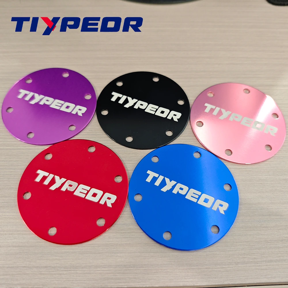 Aluminum Alloy Center Ring Horn Aluminum Cover Racing Car Drift Accessories Steering Wheel for TIYPEOR