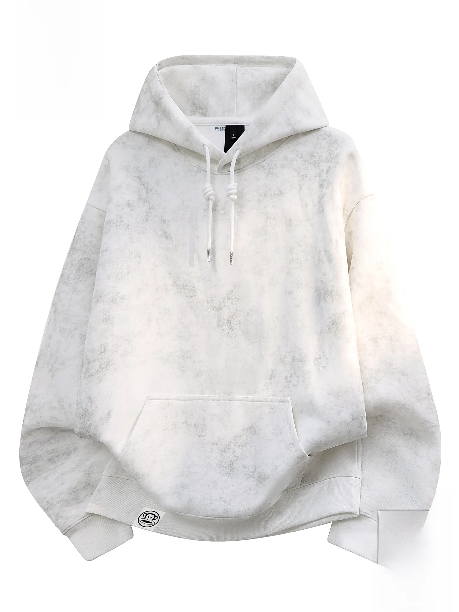 

PaulFrank Heavyweight Dyed Casual Hoodie Men's Spring New Loose Long Sve Hooded Top Comfortable Cotton Polyester Blend