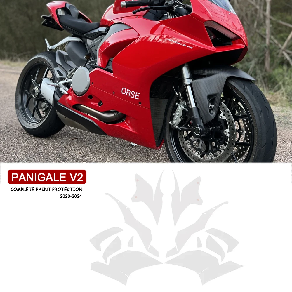 Panigale V2 Accessories TPU Body Protection Sticker For Ducati PANIGALEV2 2020-2024 Motorcycle Complete Paint Protection Set