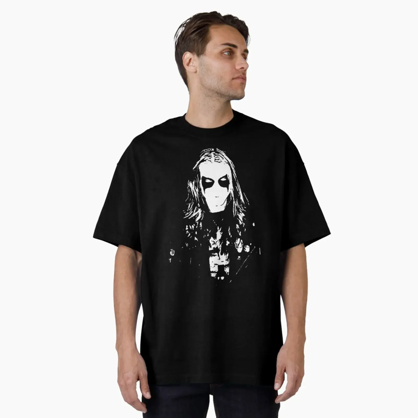 Preview of the artwork Oversized T shirt created and sold by dorisburkek vintage Washed Stretched Top For Everyday Wear fashion