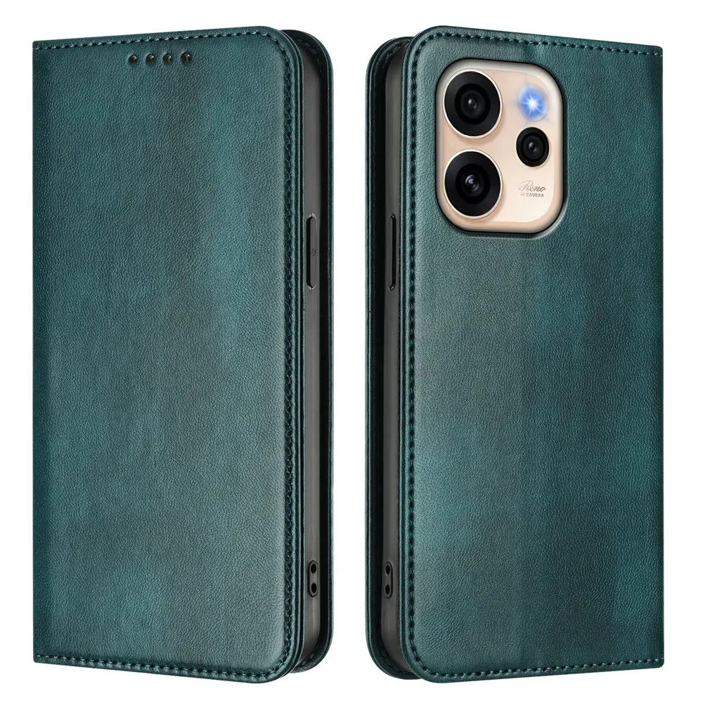 Reno15 Pro Max 15F 5G Anti-theft brush Leather Wallet Case For OPPO Reno 15 FS Magnetic Flip Funda Reno 15 Pro Mini 15F Cover