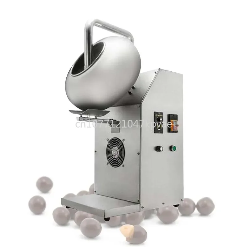 Steel Candy Coating Machine Nut Peanut Candy Rolling Sugar Machine 220V  Peanut Chocolate Sugar Coating Machine Stainless