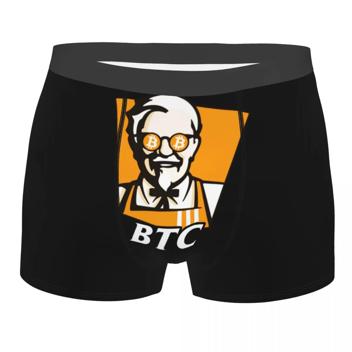 Custom That Bitcoins Is Lit So Hot Boxer Shorts For Men 3D Print BTC Crypto Coins Underwear Panties Briefs Soft Underpants