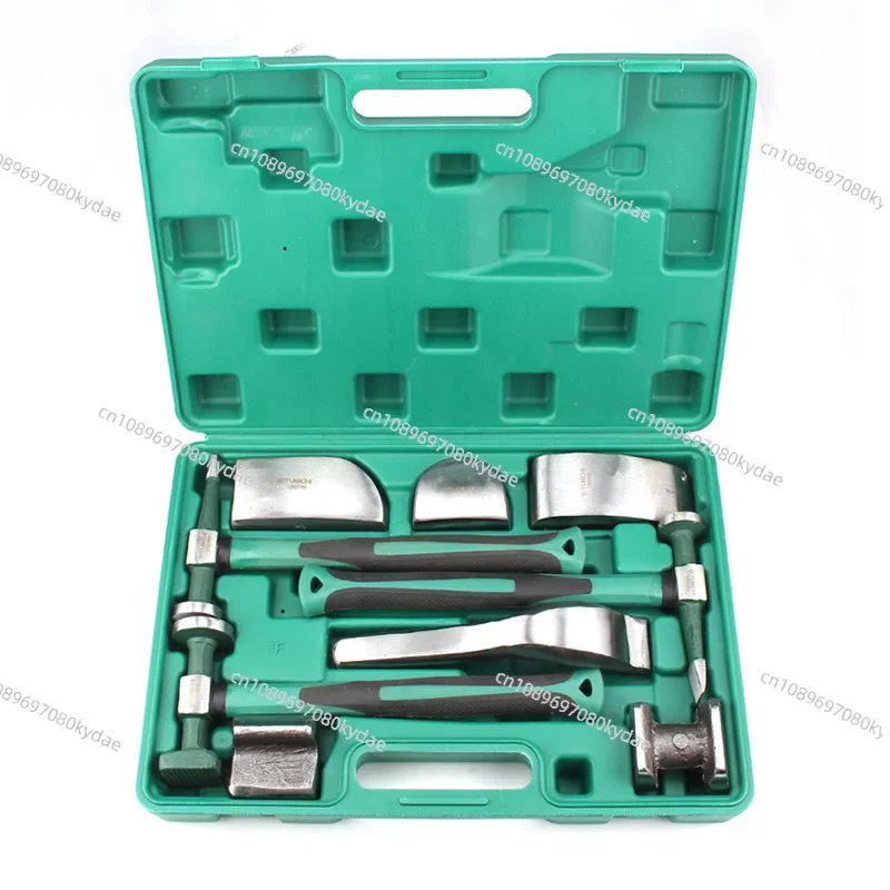 

9PCS Auto Dent Repair Hammer Kit Sheet Metal Concave Restoration Flat Horn Head Hand Tools