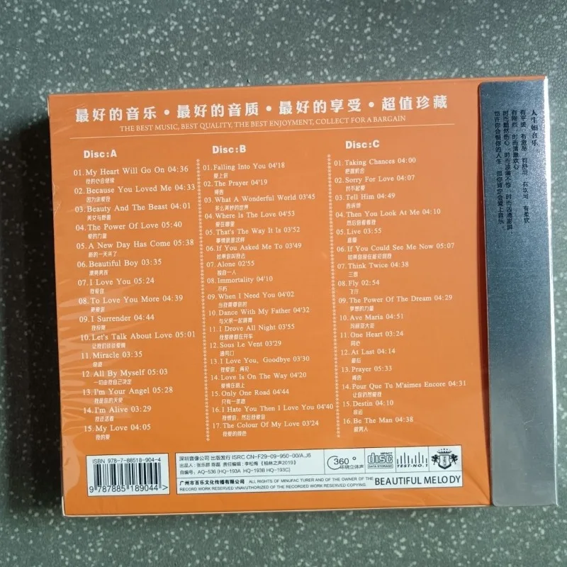 Vinyl-style CD of classic Western English songs, car audio CD disc