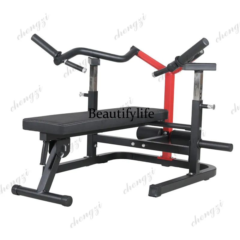 Bench press frame household folding fitness chest barbell push bed seat belt protection multi-function