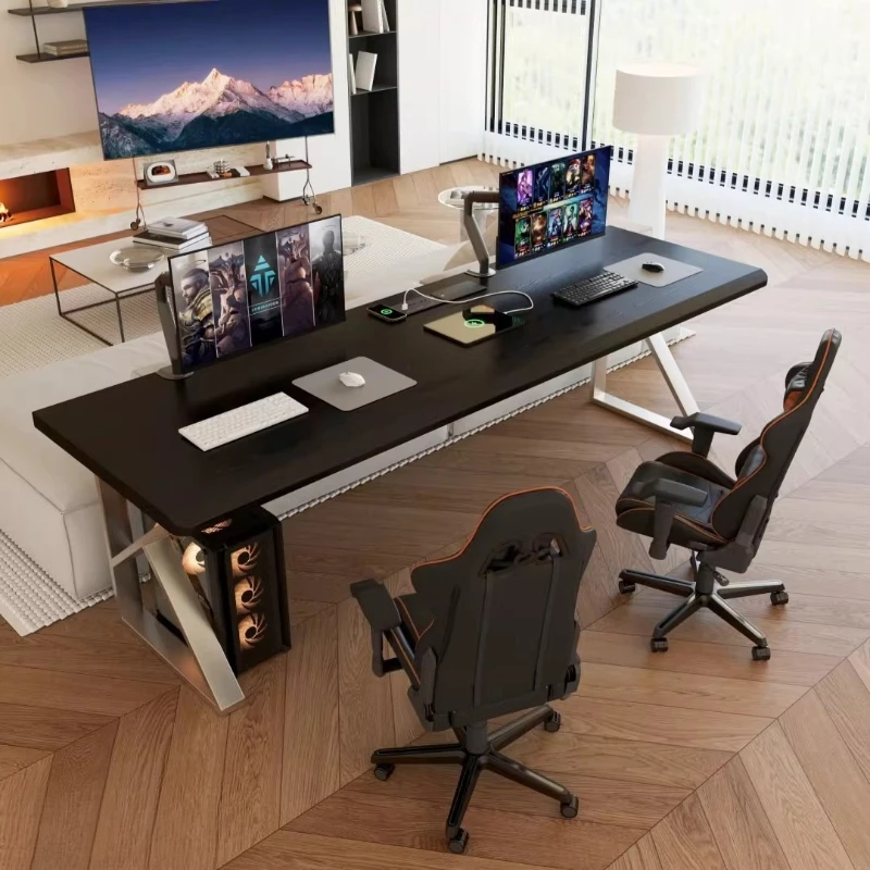 Bauhaus black desk room offices office desks and workstations Computer desk Long double e sports table study table