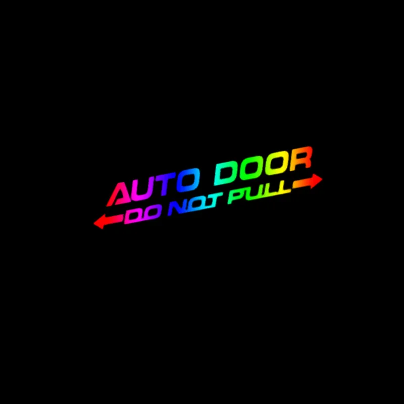 Refective Sticker Auto Door Caution Do Not Pull English Letters Car Body Window Rear Glass Decoration Car Styling Decals