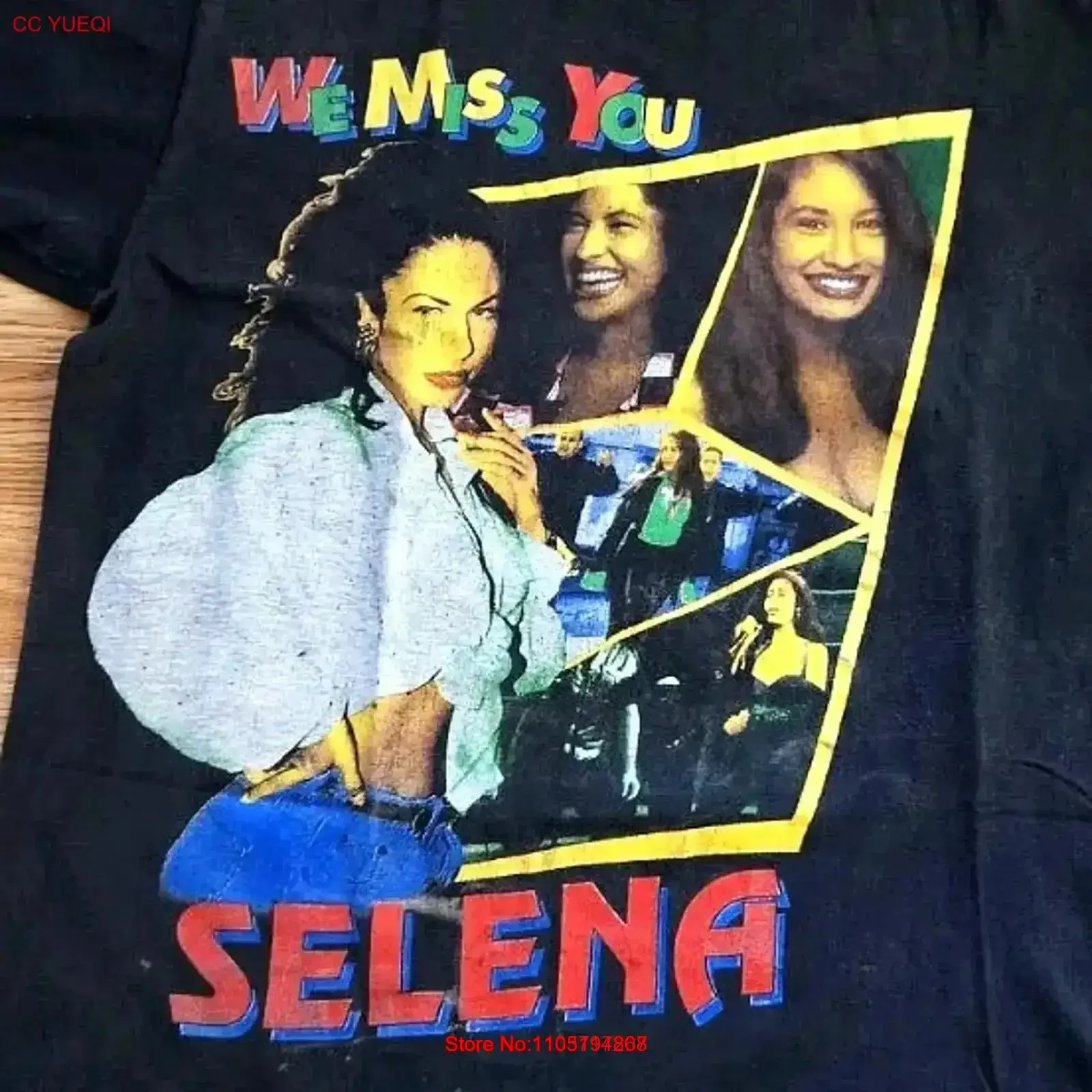 Rare Vintage 90s Selena Quintanilla Memorial Rap T Shirt Music Size XL Washed Breathable Stretched fashion vintage Washed