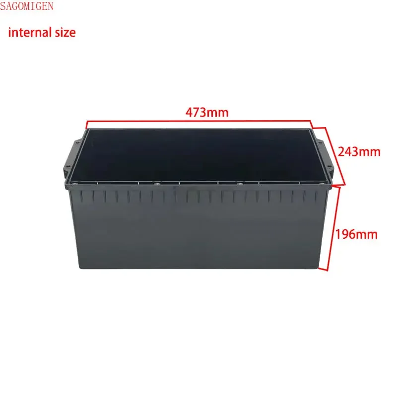 12V 24V 48V Battery Case 150Ah 180Ah 200Ah 250Ah 280Ah Lifepo4 Battery Plastic Storage Box Building RV Battery Solar Cells Case