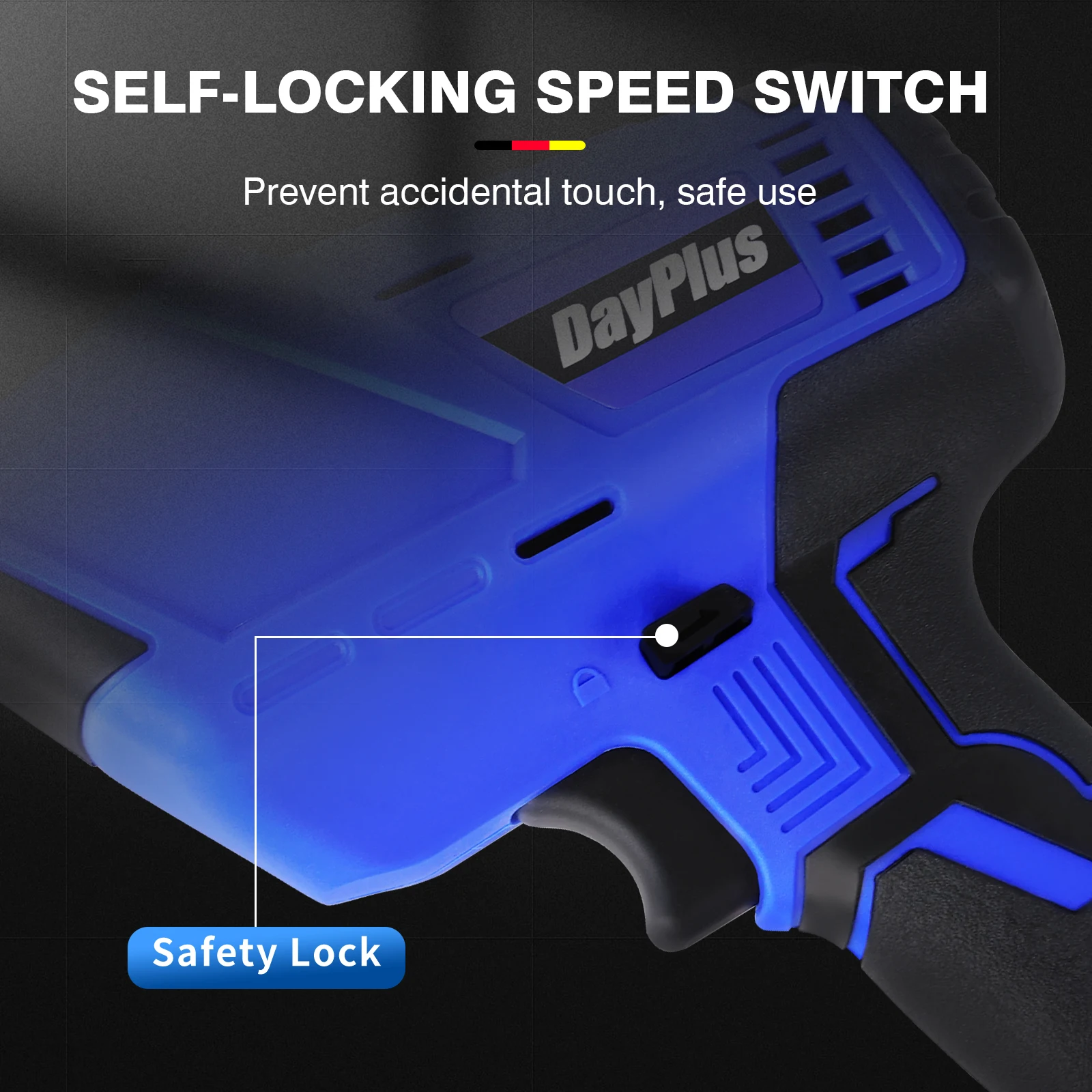 منشار ترددي لاسلكي 21 فولت، أداة قطع متعددة الأغراض للخشب والمعادن، سرعة متغيرة مع ضوء LED، مجموعة 4 شفرات، منفذ