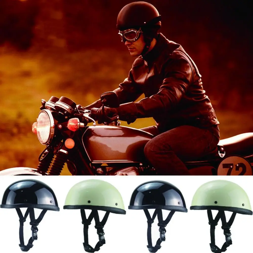 Nostalgic Comfortable Beanie Helmet Lightweight German Style Scooter Chopper Portable Half Helmet Cap Motorcycle MTB Scooter