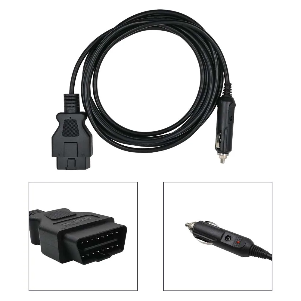  12V Car Cigarette Lighter Extension Cable Charger With Crocodile Clip Connecting Wire  Socket Plug Emergency power combination