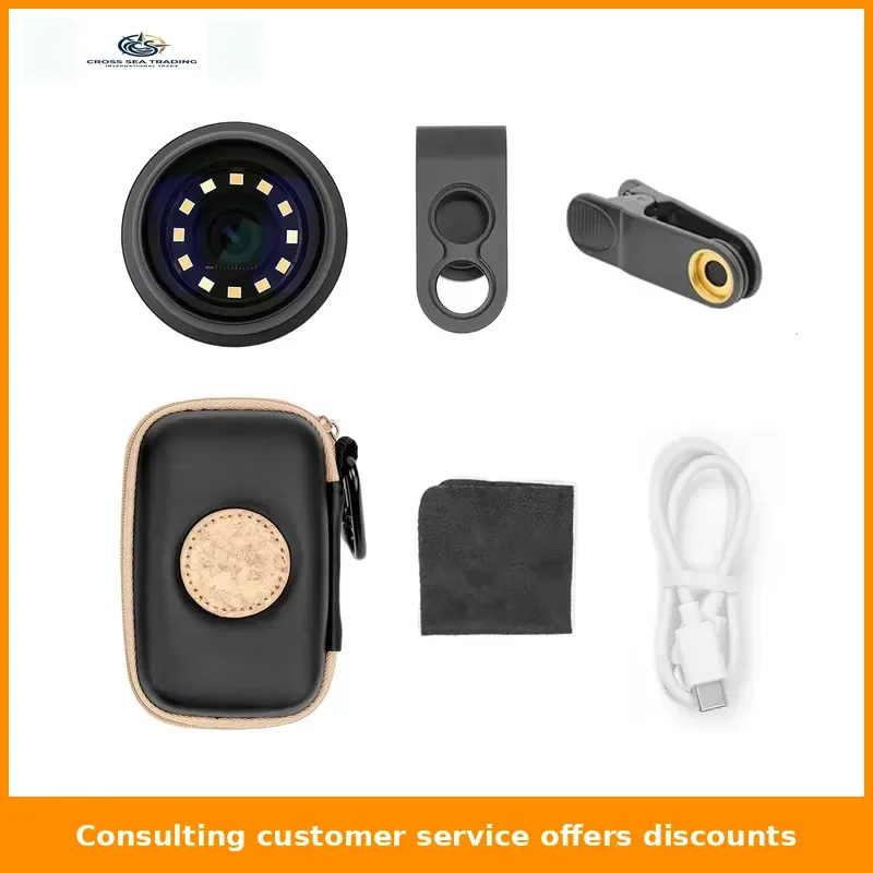 Gigafactory IBOOLO DE-400 Professional Optical 10X Magnify Smartphone Dermatoscope For Dermatology
