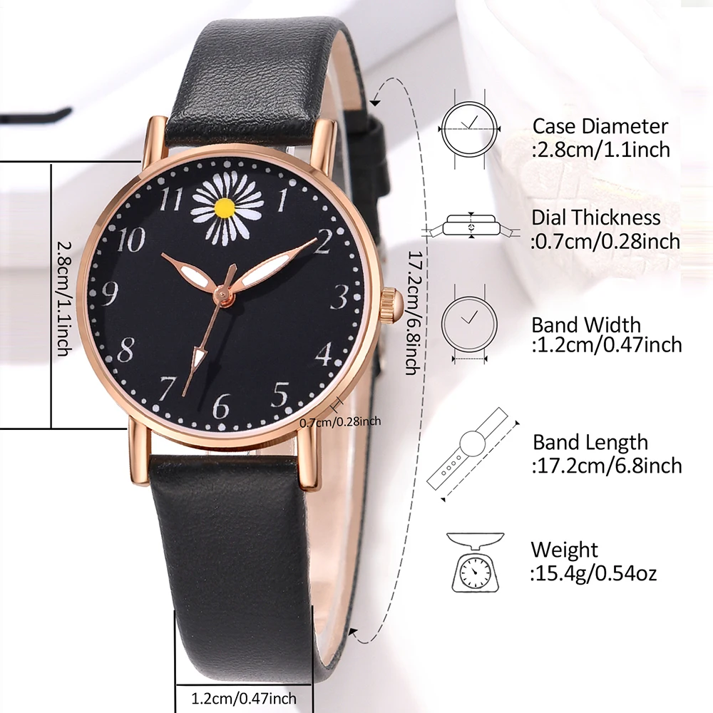 1Pcs Black Fashionable Minimalist Watch Luxurious Couple Steel Strip Casual Quartz Watch Is The Perfect Gift For Her