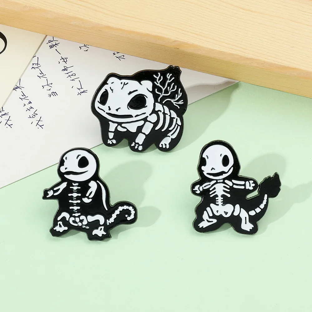 Personality Cartoon Brooch Funny Charmander Enamel Pin Wallet Backpack Clothing Jewelry Metal Badge Accessories Gift for Friends view 5